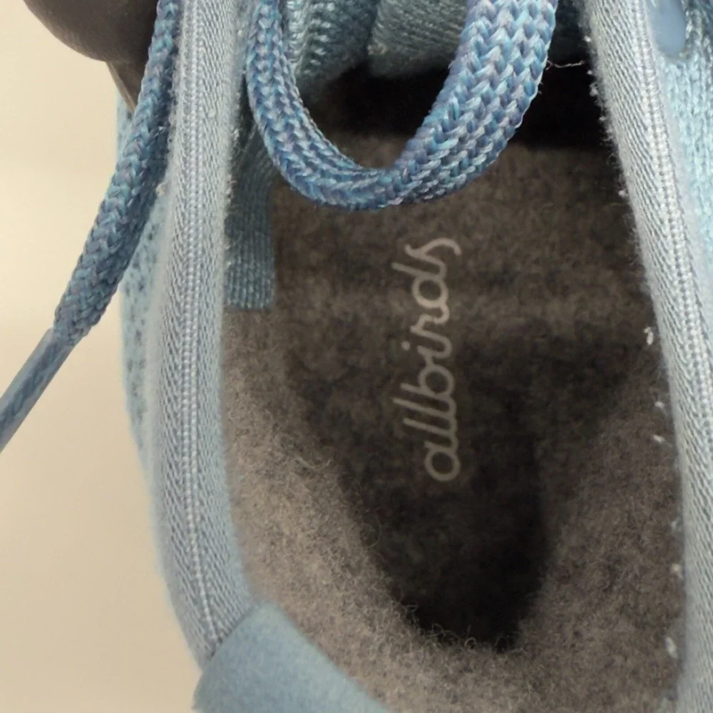 Allbirds Tree Topper Womens 10 Blue Gray Grey Shoes High Top‎ Lace Up Sneakers